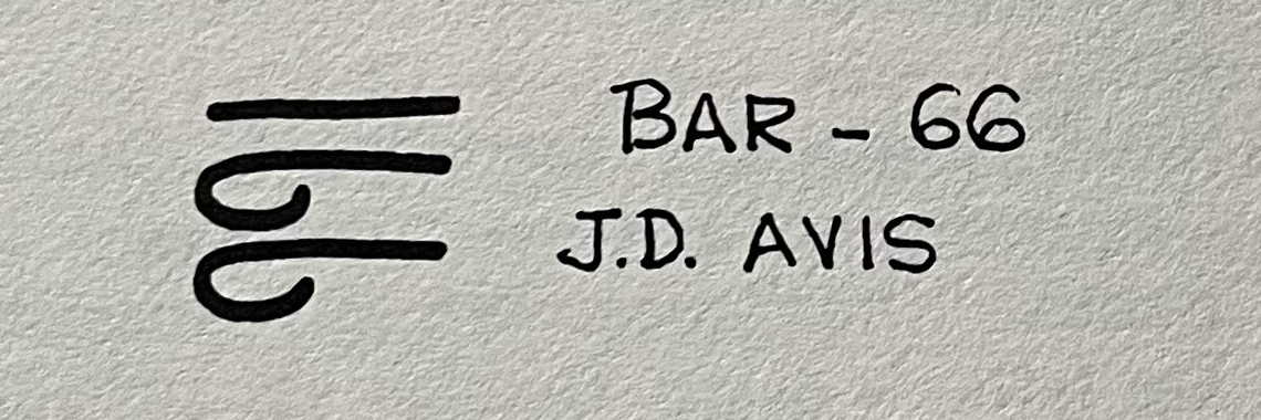 J. D. Avis brand:  Bar - 66